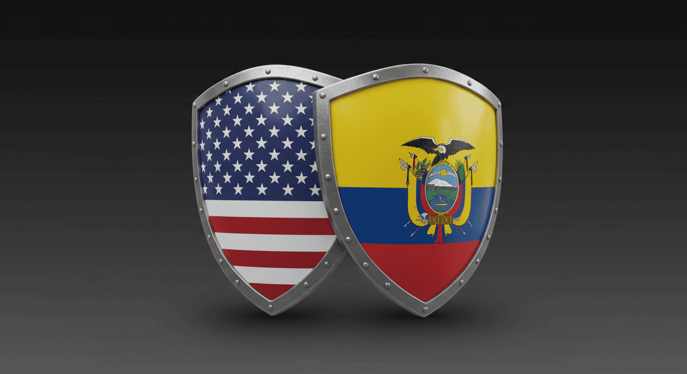 A scenic view of Cuenca's red tile roofs and mountains