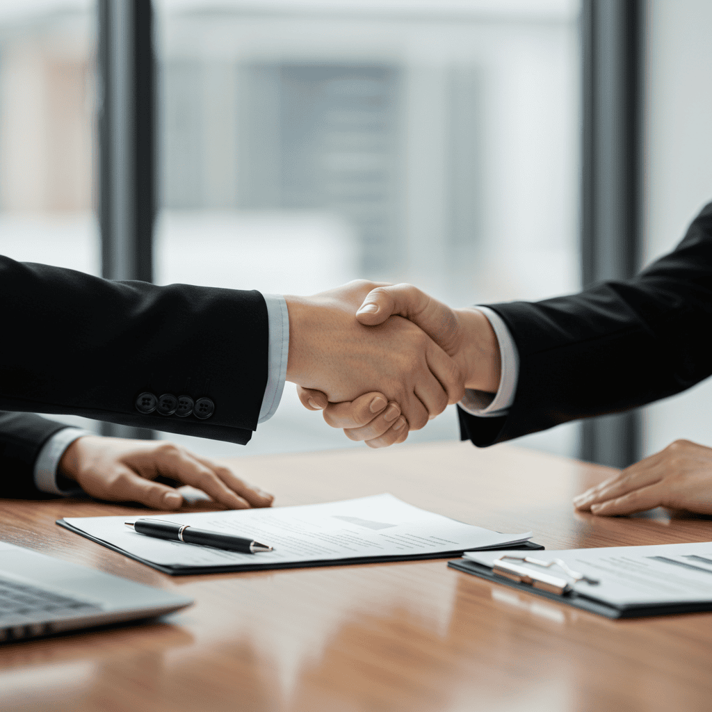 Image of a professional, modern office setting.